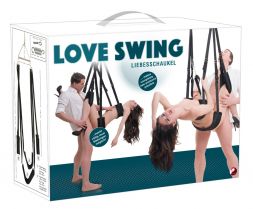 Чёрные качели для секса Love Swing