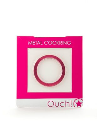 Эрекционное кольцо Metal Cockring Pink